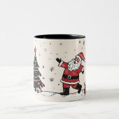 Weihnachten Zweifarbige Tasse (Mittel)