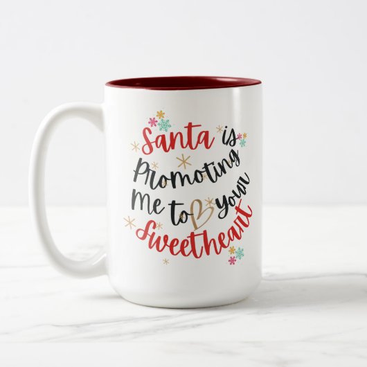 Weihnachten Zweifarbige Tasse (Links)