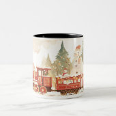 Weihnachten Zweifarbige Tasse (Mittel)