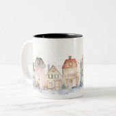 Weihnachten Zweifarbige Tasse (Vorderseite Links)