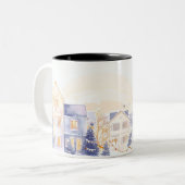 Weihnachten Zweifarbige Tasse (Vorderseite Links)