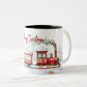 Weihnachten Zweifarbige Tasse (VorderseiteRechts)