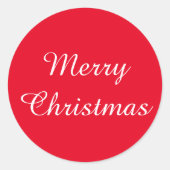 WeihnachtenAmazone weißer roter Aufkleber durch (Vorderseite)