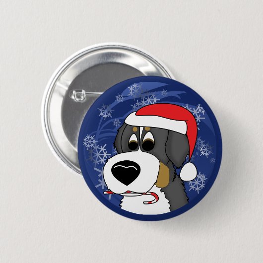 WeihnachtenBernese Gebirgshund Button (Vorne & Hinten)