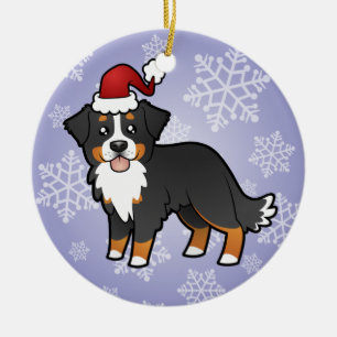 WeihnachtenBernese Gebirgshund Keramikornament