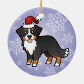 WeihnachtenBernese Gebirgshund Keramikornament (Hinten)