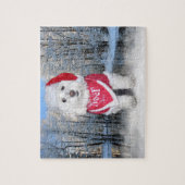 WeihnachtenBichon Frise Hund Puzzle (Vertikal)