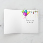 Weihnachtenc$geburtstagretriever Hunde im Retro Feiertagskarte (Innenseite)