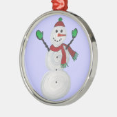Weihnachtenc$verzierung-weihnachtenSchneemann Ornament Aus Metall (Links)