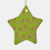 Weihnachtencandycanes Keramik Ornament (Rechts)