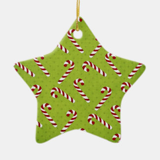 Weihnachtencandycanes Keramik Ornament