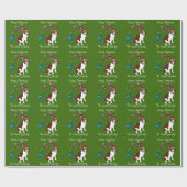 WeihnachtenCustiom Bernhardiner HundePackpapier Geschenkpapier (Flach)