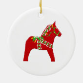WeihnachtenDala Pferde Keramikornament (Hinten)