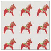 WeihnachtenDala Pferdegewebe Stoff (Nahaufnahme)