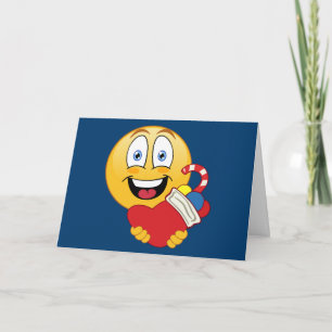 WeihnachtenEmoji Feiertags-Karte Feiertagskarte