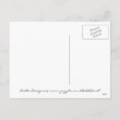 WeihnachtenFastpitch Softball-Postkarte Feiertagspostkarte (Rückseite)