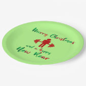 WeihnachtenFitmas Fitness-lustiger Pappteller (Schrägansicht)