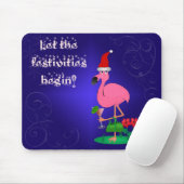 Weihnachtenflamingo-Mausunterlage Mousepad (Mit Mouse)