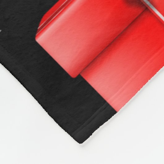 WeihnachtenFrenchie personalisierte Fleecedecke (Ecke)