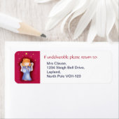 Weihnachtengel-Rücksendeadressen-Aufkleber (Insitu)