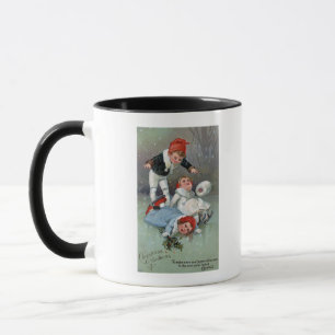 WeihnachtenGladnessIce Skaten-Kindereinsturz Tasse