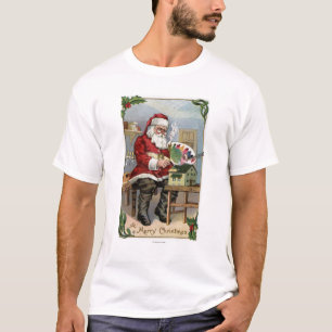 WeihnachtenGreetingSanta Malerei T-Shirt