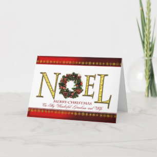 Weihnachtengrüße für Enkel und Ehefrau Feiertagskarte