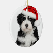 WeihnachtenHavanese Hündchen Keramikornament (Rechts)