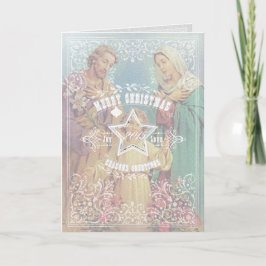 WEIHNACHTENheilige Familie - Gruß-Karte Feiertagskarte