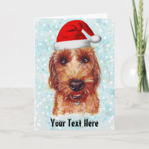 WeihnachtenJackapoo Porträt Feiertagskarte