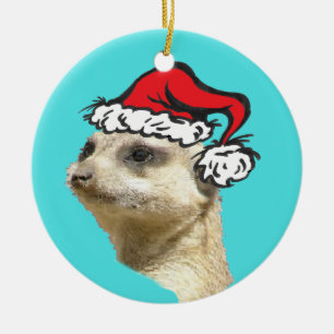 WeihnachtenMeerkat kundengerechte Cirle Verzierung Keramikornament