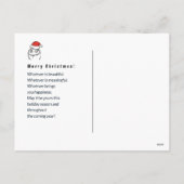 WeihnachtenMemes Schleppangel Emoji Feiertagspostkarte (Rückseite)