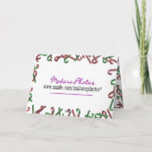 WeihnachtenMicky anpassen Feiertagskarte (Rückseite)