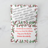 WeihnachtenMicky anpassen Feiertagskarte (Innenseite)