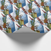 WeihnachtenMooseski Geschenk-Verpackung Geschenkpapier (Ecke)