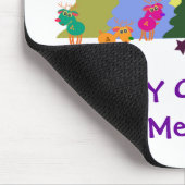 Weihnachtenmousepad: Sankt und seine Rene Mousepad (Ecke)