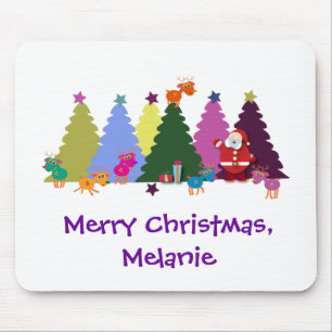 Weihnachtenmousepad: Sankt und seine Rene Mousepad