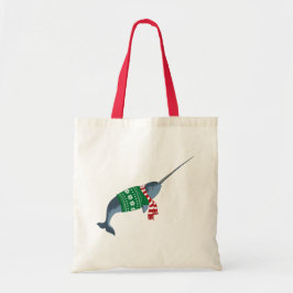 WeihnachtenNarwhal Taschen-Tasche Tragetasche