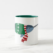 WeihnachtenNarwhal Tasse (Mittel)