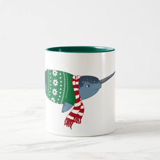 WeihnachtenNarwhal Tasse (Mittel)