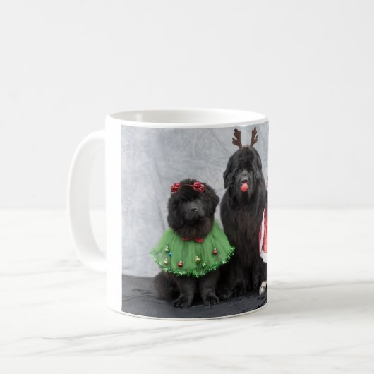 WeihnachtenNewfies Kaffee-Tasse Kaffeetasse (Vorderseite Links)