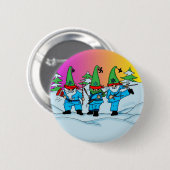 WeihnachtenNinja Elf-Knopf Button (Vorne & Hinten)