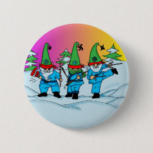 WeihnachtenNinja Elf-Knopf Button