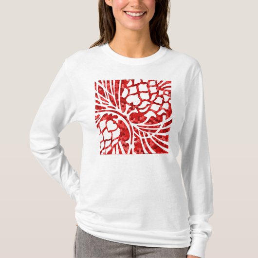 WeihnachtenPinecones Kunst-Grafik T-Shirt (Vorderseite)