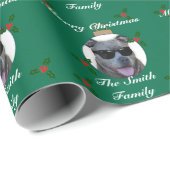 WeihnachtenPitbull HundePackpapier Geschenkpapier (Rolleneckpunkt)