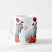 Weihnachtenpitbull Welpe Kaffeetasse (Vorderseite Links)