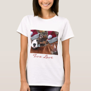 WeihnachtenPitbulls zwei der T - Shirt der