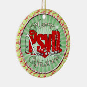 WEIHNACHTENPsyD Doktor von Psychologie Keramik Ornament (Rechts)