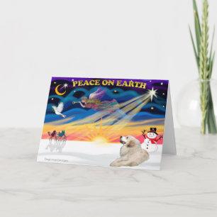 WeihnachtenSonnenaufgang - Große Pyrenäen 1 Feiertagskarte