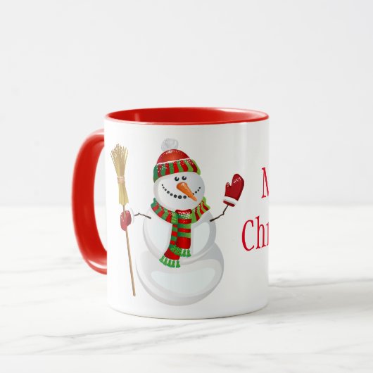 WeihnachtenTasse-Schneemann Tasse (Vorderseite Links)